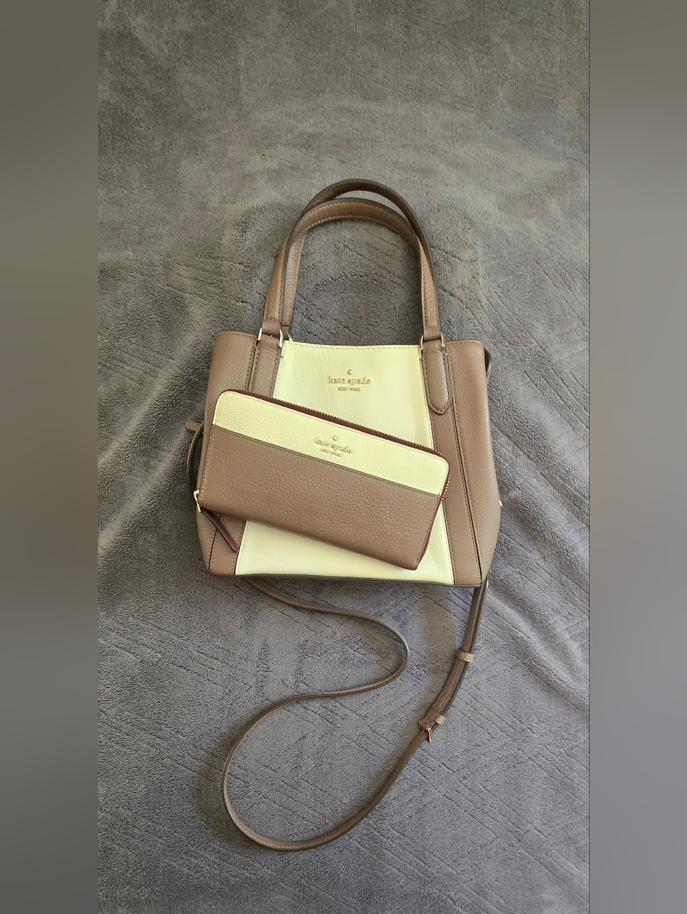 EUC Kate Spade ♤ Jackson Medium Triple Compartment Satchel & Wallet ♤♤♤